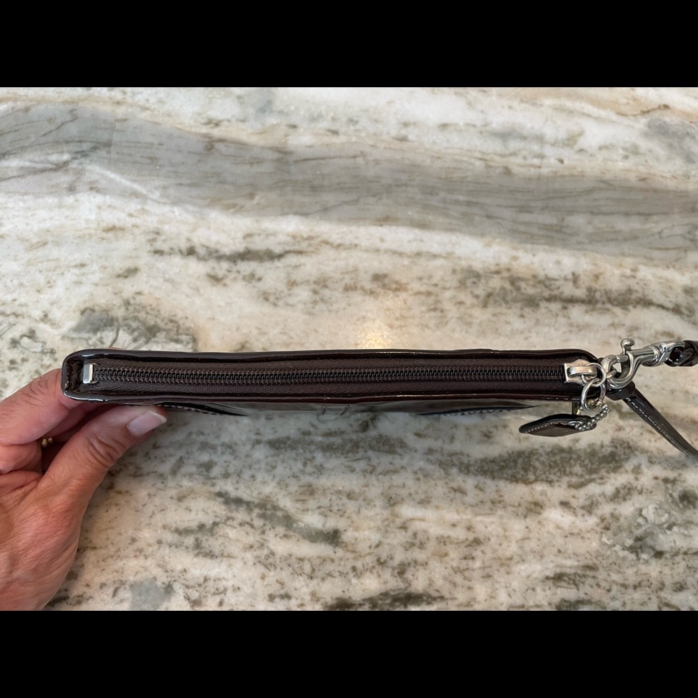 Coach Patent Leather Wristlet - Picture 5 of 9